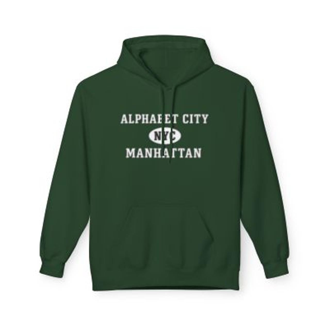 Alphabet City NYC Unisex Hoodie Manhattan Softstyle Fleece Crewneck