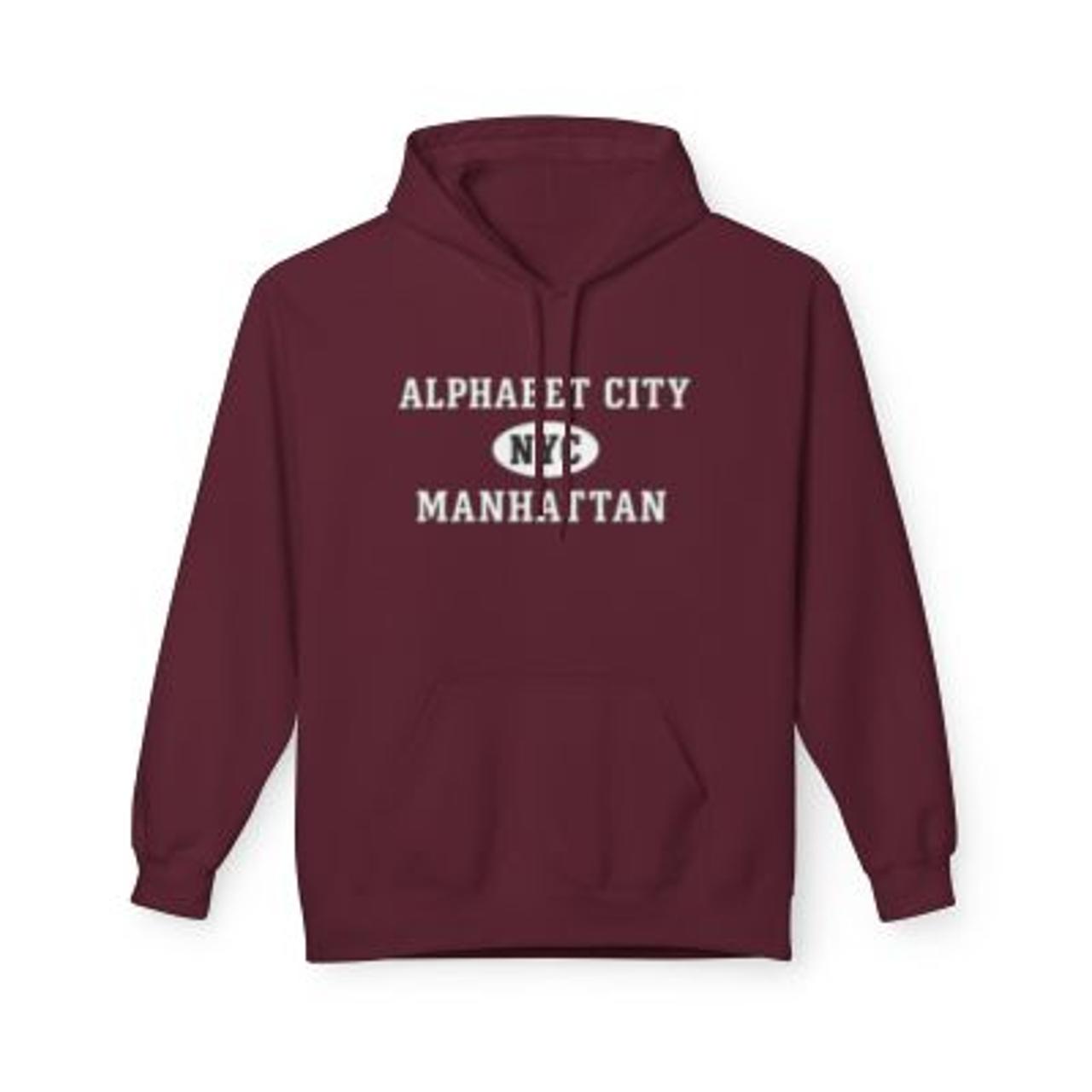 Alphabet City NYC Unisex Hoodie Manhattan Softstyle Fleece Crewneck