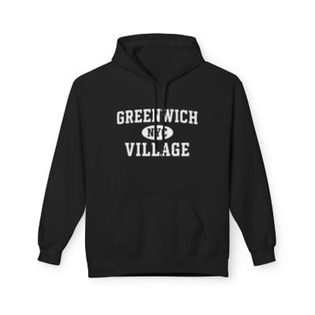Greenwich Village NYC Unisex Hoodie Manhattan Softstyle Fleece Crewneck