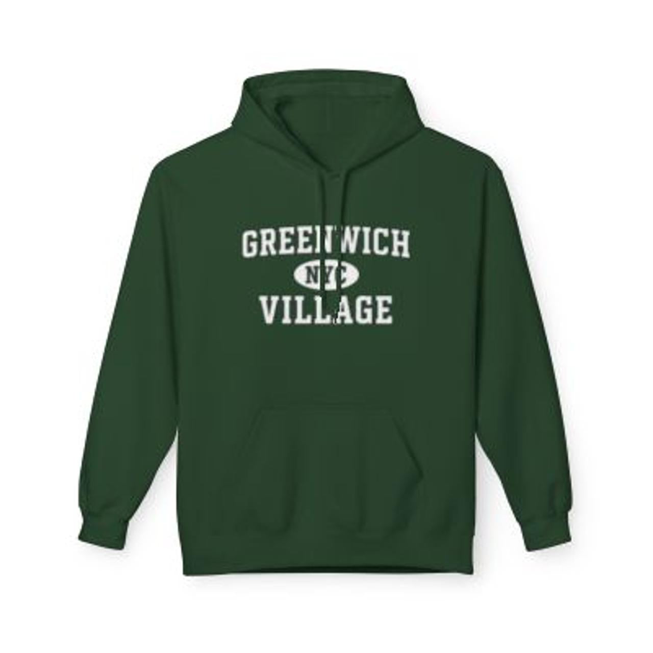 Greenwich Village NYC Unisex Hoodie Manhattan Softstyle Fleece Crewneck