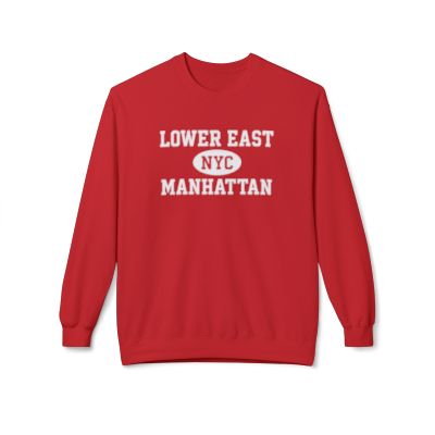 Lower East Side Manhattan Softstyle Fleece Crewneck Sweatshirt