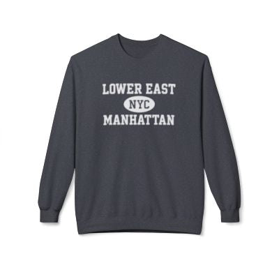Lower East Side Manhattan Softstyle Fleece Crewneck Sweatshirt