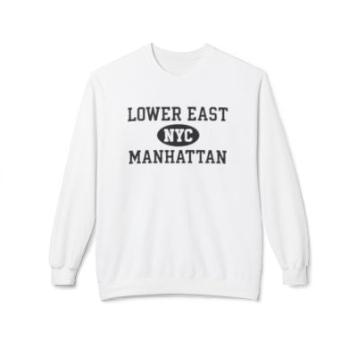 Lower East Side Manhattan Softstyle Fleece Crewneck Sweatshirt