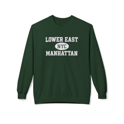 Lower East Side Manhattan Softstyle Fleece Crewneck Sweatshirt