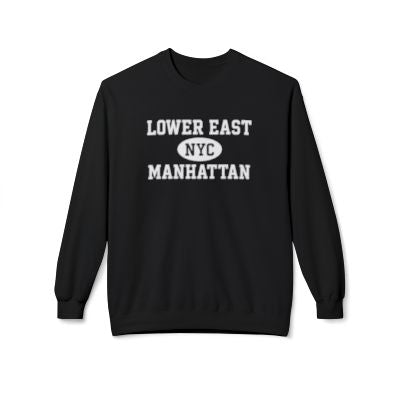 Lower East Side Manhattan Softstyle Fleece Crewneck Sweatshirt