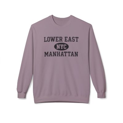 Lower East Side Manhattan Softstyle Fleece Crewneck Sweatshirt