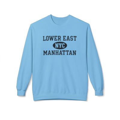 Lower East Side Manhattan Softstyle Fleece Crewneck Sweatshirt