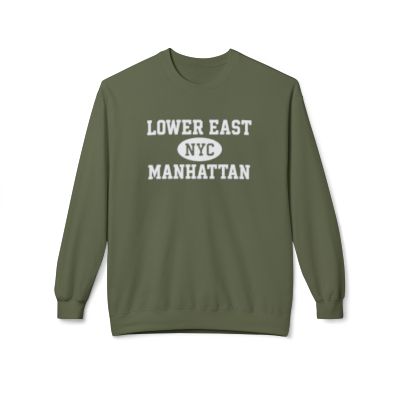 Lower East Side Manhattan Softstyle Fleece Crewneck Sweatshirt