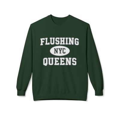 Flushing Queens Softstyle Fleece Crewneck Sweatshirt