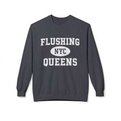 Flushing Queens Softstyle Fleece Crewneck Sweatshirt