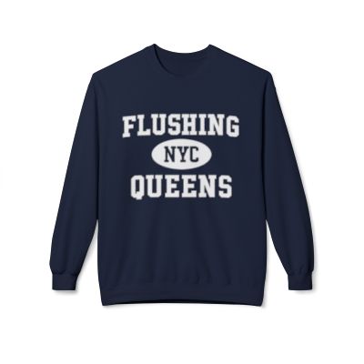 Flushing Queens Softstyle Fleece Crewneck Sweatshirt