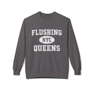 Flushing Queens Softstyle Fleece Crewneck Sweatshirt