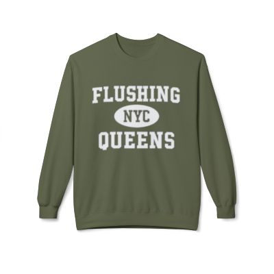 Flushing Queens Softstyle Fleece Crewneck Sweatshirt