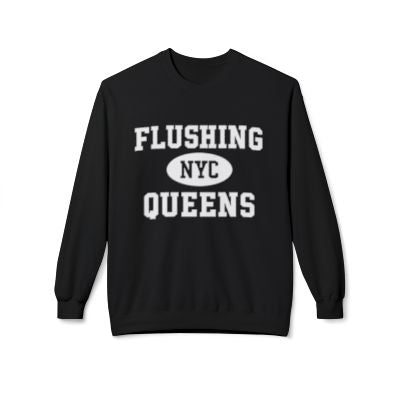 Flushing Queens Softstyle Fleece Crewneck Sweatshirt