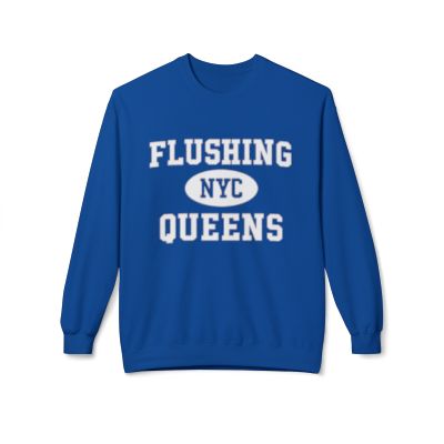 Flushing Queens Softstyle Fleece Crewneck Sweatshirt