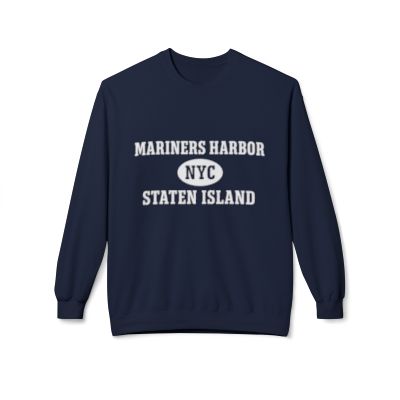 Mariners Harbor Staten Island Softstyle Fleece Crewneck Sweatshirt