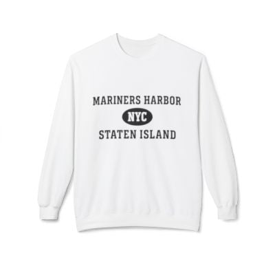 Mariners Harbor Staten Island Softstyle Fleece Crewneck Sweatshirt