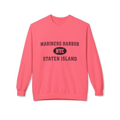 Mariners Harbor Staten Island Softstyle Fleece Crewneck Sweatshirt