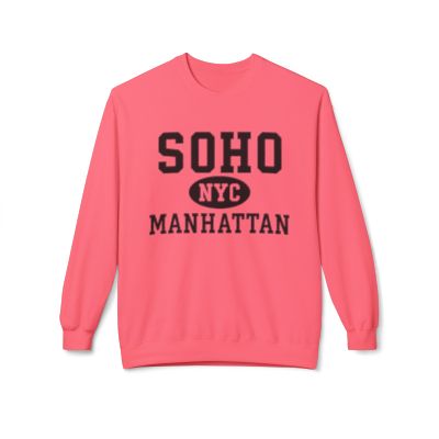 Soho Manhattan Softstyle Fleece Crewneck Sweatshirt