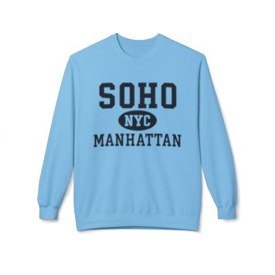 Soho Manhattan Softstyle Fleece Crewneck Sweatshirt