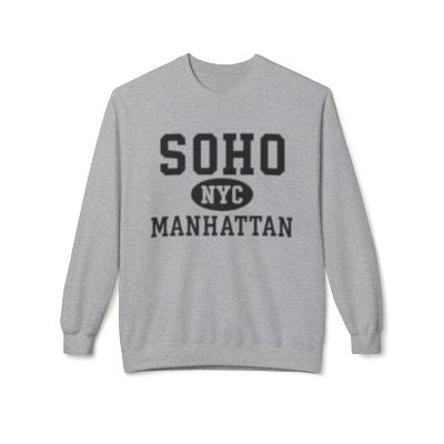Soho Manhattan Softstyle Fleece Crewneck Sweatshirt