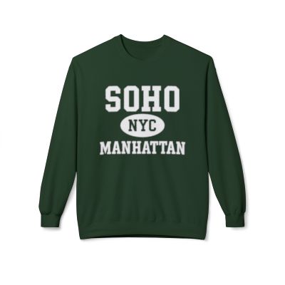 Soho Manhattan Softstyle Fleece Crewneck Sweatshirt