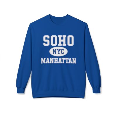 Soho Manhattan Softstyle Fleece Crewneck Sweatshirt