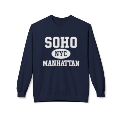 Soho Manhattan Softstyle Fleece Crewneck Sweatshirt