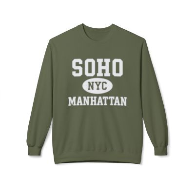 Soho Manhattan Softstyle Fleece Crewneck Sweatshirt