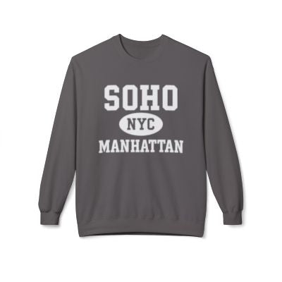 Soho Manhattan Softstyle Fleece Crewneck Sweatshirt