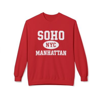Soho Manhattan Softstyle Fleece Crewneck Sweatshirt