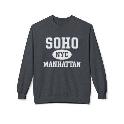 Soho Manhattan Softstyle Fleece Crewneck Sweatshirt