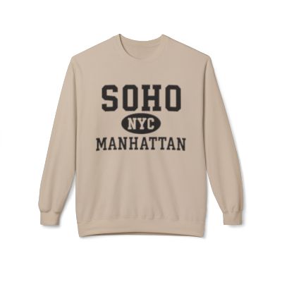 Soho Manhattan Softstyle Fleece Crewneck Sweatshirt