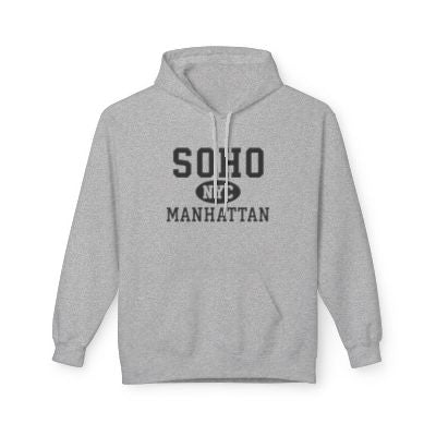 Soho NYC Unisex Hoodie Manhattan Softstyle Fleece Crewneck