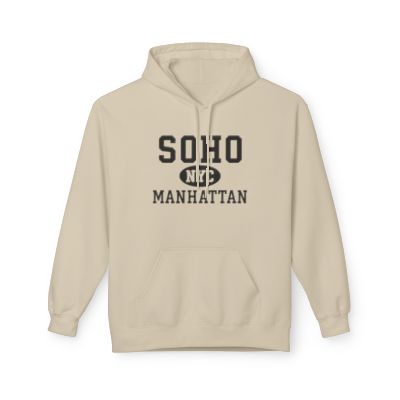 Soho NYC Unisex Hoodie Manhattan Softstyle Fleece Crewneck