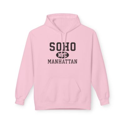 Soho NYC Unisex Hoodie Manhattan Softstyle Fleece Crewneck