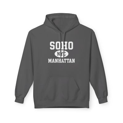 Soho NYC Unisex Hoodie Manhattan Softstyle Fleece Crewneck