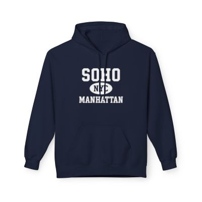 Soho NYC Unisex Hoodie Manhattan Softstyle Fleece Crewneck