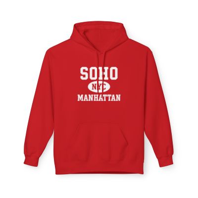 Soho NYC Unisex Hoodie Manhattan Softstyle Fleece Crewneck
