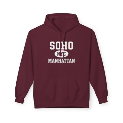 Soho NYC Unisex Hoodie Manhattan Softstyle Fleece Crewneck
