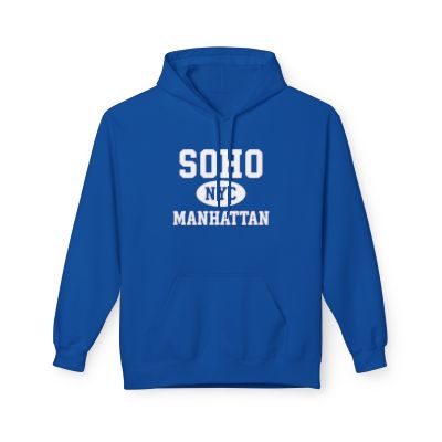 Soho NYC Unisex Hoodie Manhattan Softstyle Fleece Crewneck