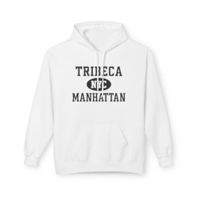 Tribeca NYC Unisex Hoodie Manhattan Softstyle Fleece Crewneck