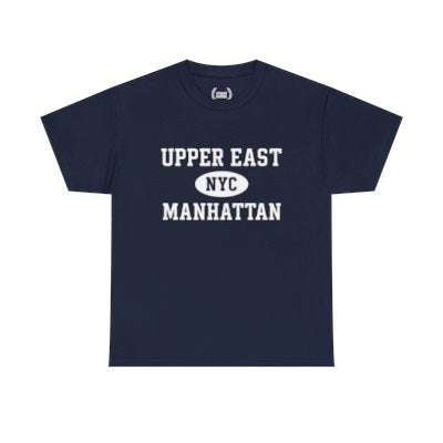 Upper East Manhattan Unisex T-Shirt –Collegiate Style