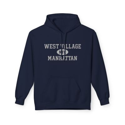 West Village NYC Unisex Hoodie Manhattan Softstyle Fleece Crewneck